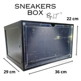 sneakers box LED rangement chaussure vitrine pour collection basket et figurines meuble chaussures decoration chambre etagere chaussure empilable organisateur pour dressing homme/femme