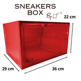 sneakers box LED rangement chaussure vitrine pour collection basket et figurines meuble chaussures decoration chambre etagere chaussure empilable organisateur pour dressing homme/femme