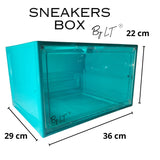 sneakers box LED rangement chaussure vitrine pour collection basket et figurines meuble chaussures decoration chambre etagere chaussure empilable organisateur pour dressing homme/femme