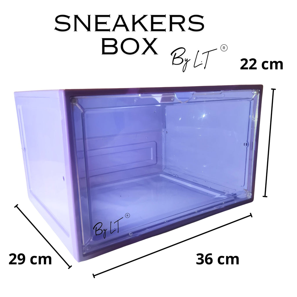 sneakers box LED rangement chaussure vitrine pour collection basket et figurines meuble chaussures decoration chambre etagere chaussure empilable organisateur pour dressing homme/femme