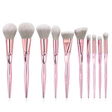 Set 10 Pinceaux Maquillage